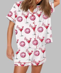 Valentine's Day Cocktail Glass Pajama Set