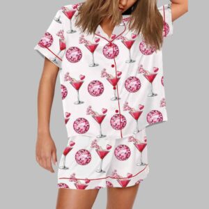 Valentine's Day Cocktail Glass Pajama Set