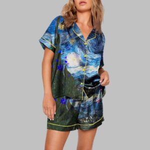 Van Gogh The Starry Night Art Print Pajama Set