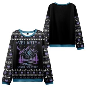 Alternative view of Velaris Winter Solstice Ugly Sweater 2025 Christmas - Grishko.com