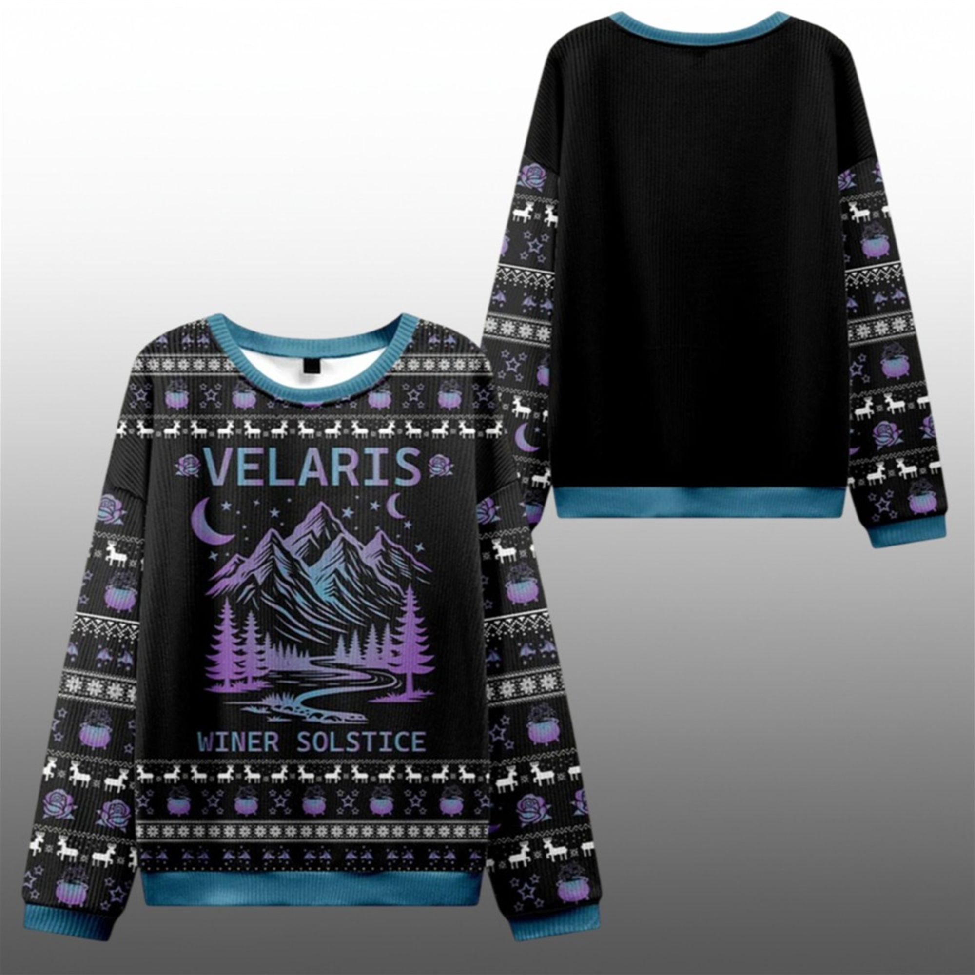 Velaris Winter Solstice Ugly Sweater 2025 Christmas - Grishko.com
