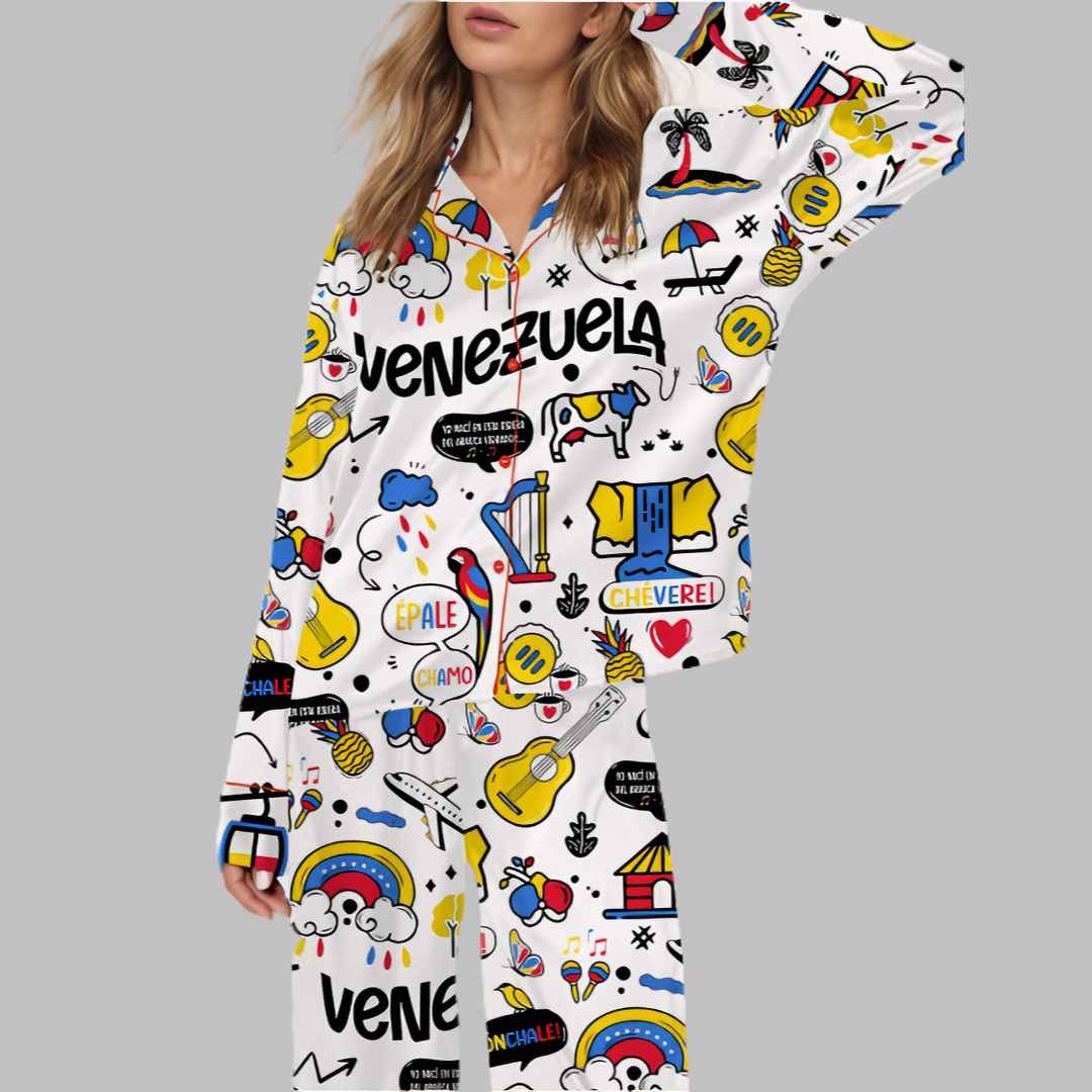 Venezuela Satin Pajama Set