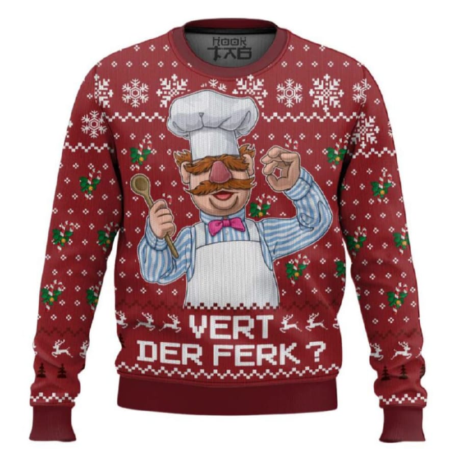 Vert Der Ferk The Muppet Show Ugly Christmas Sweater