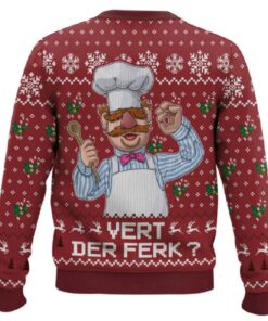 Alternative view of Vert Der Ferk The Muppet Show Ugly Christmas Sweater