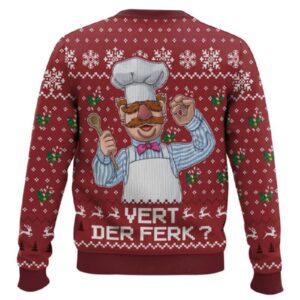 Alternative view of Vert Der Ferk The Muppet Show Ugly Christmas Sweater
