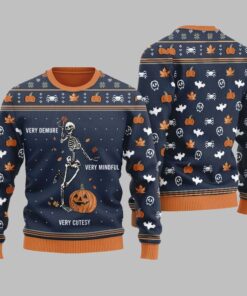 Alternative view of Very Demure Skeleton Ugly Sweater Christmas 2025