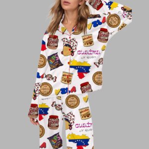 Very Venezuela Silky Satin Pajama Set