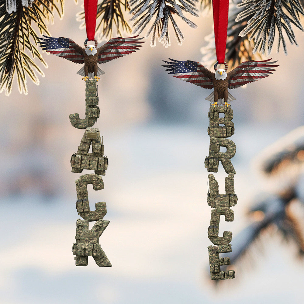 Veteran Alphabet Acrylic Ornament, Personalized Gifts For Christmas 01tgta271025