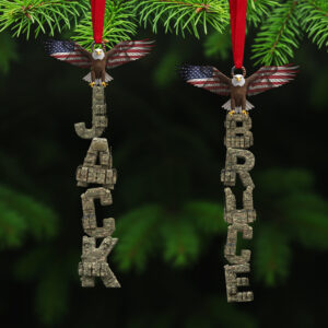 Alternative view of Veteran Alphabet Acrylic Ornament, Personalized Gifts For Christmas 01tgta271025