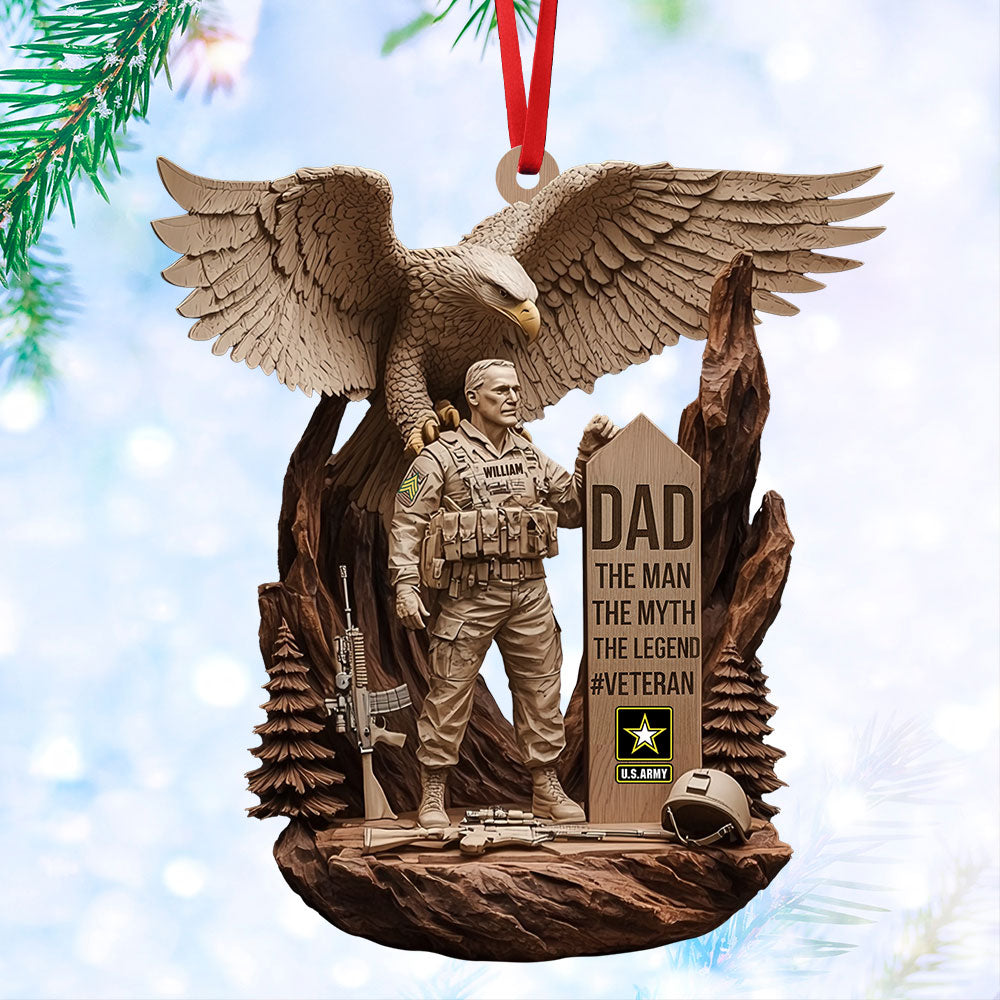 Veteran Ornament - Personalized Gift For Public Service Officer Christmas Ornament 04TGTI301025