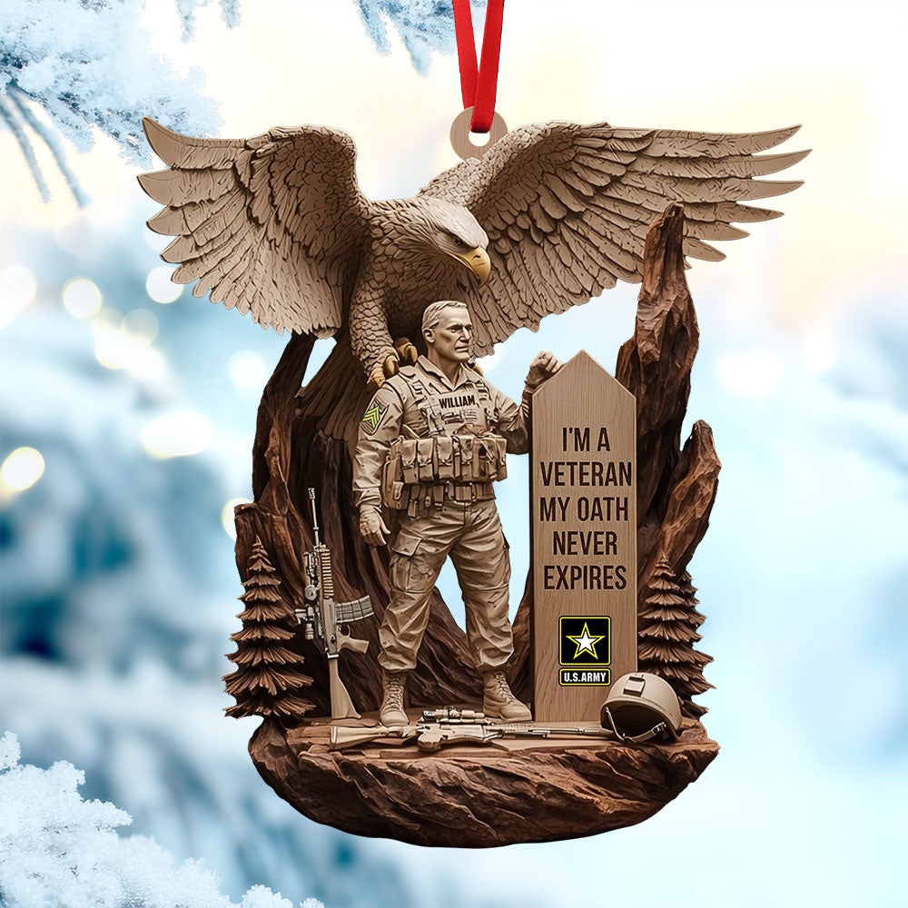 Veteran Ornament - Personalized Gift For Public Service Officer Christmas Ornament 04TGTI301025 - Image 4