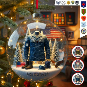 Alternative view of Veteran Ornament - Personalized Gifts For Veteran Christmas Ornament 02TGMG300925