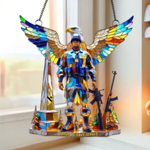 Veteran Suncatcher - Personalized Gifts For Veteran 02tgtn040825