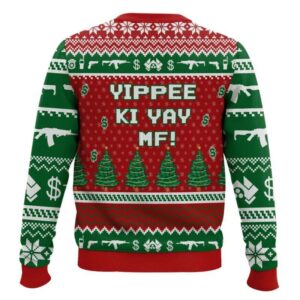 Alternative view of Video Game Nakatomi Die Hard Christmas Ugly Sweater