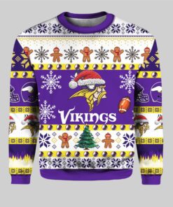 Alternative view of Vikings They Not Like Us Ugly Christmas Sweater