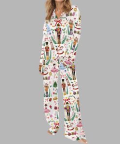 Alternative view of Vintage Christmas Nutcracker Silky Satin Pajama Set