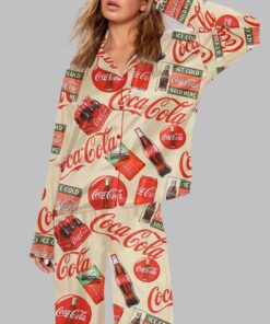 Vintage Coca Cola Ice Cold Art Print Pajama Set