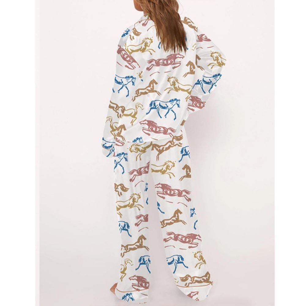 Vintage Horse Pajama Set For Women - Image 3