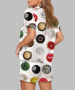 Alternative view of Vintage Retro 8 Ball Print Pajama Set