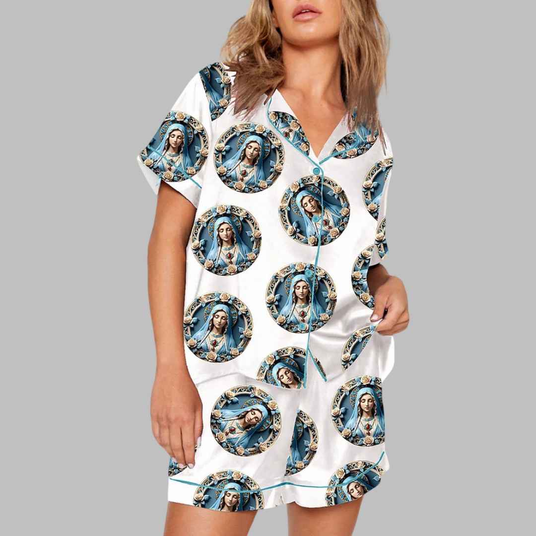 Virgin Mary Christmas Pajama Set