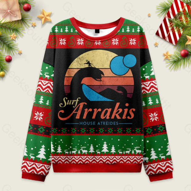 Visit Arrakis Nerd Ugly Christmas Sweater Sweatshirt