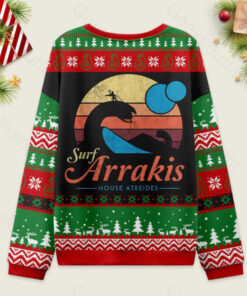Alternative view of Visit Arrakis Nerd Ugly Christmas Sweater Sweatshirt