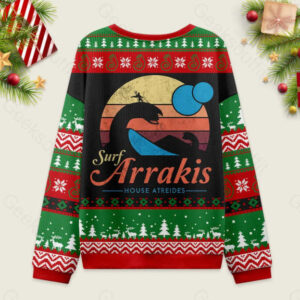 Alternative view of Visit Arrakis Nerd Ugly Christmas Sweater Sweatshirt