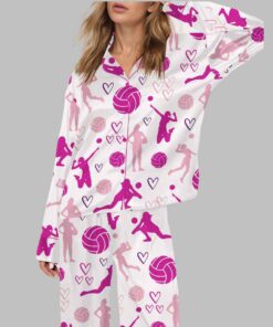 Volleyball Satin Pajama Set