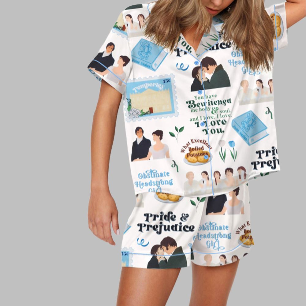 Pride And Prejudice Novel Pajama Set For Women - Image 2