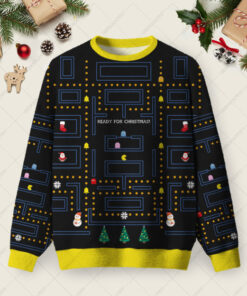 WAKAWAKA Game Black Ugly Christmas Sweater Sweatshirt
