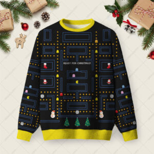 WAKAWAKA Game Black Ugly Christmas Sweater Sweatshirt
