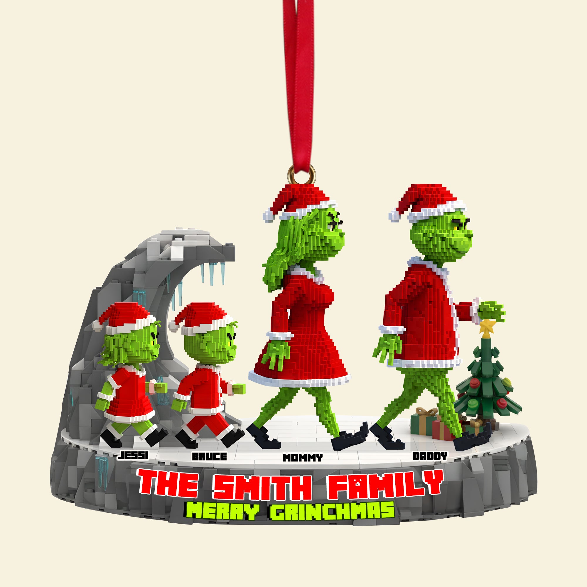 Walking Together Family Acrylic Ornament - Personalized Gift For Family 06OHLU151025 - Image 5