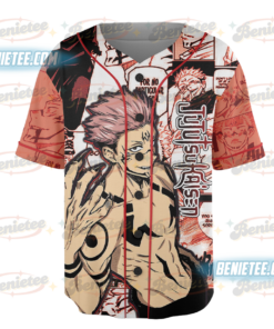 Alternative view of Jujutsu Kaisen Gojo Baseball Jerseys Shirts Baseball Button Down Shirt