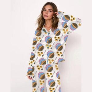 Watercolor Caviar Art Pajama Set