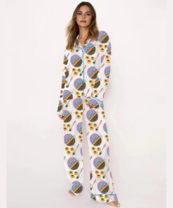 Alternative view of Watercolor Caviar Art Pajama Set