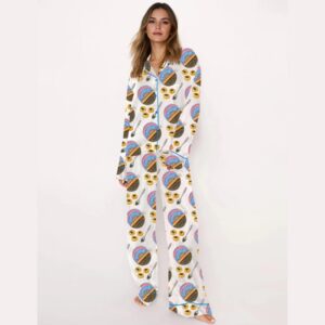 Alternative view of Watercolor Caviar Art Pajama Set