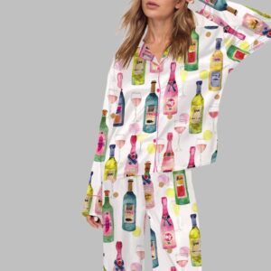 Alternative view of Watercolor Champagne Pajama Set For Women