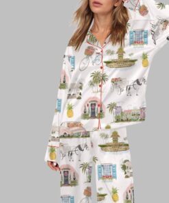 Alternative view of Watercolor Charleston Pajama Set