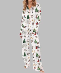 Alternative view of Watercolor Christmas Pajama Set For Women