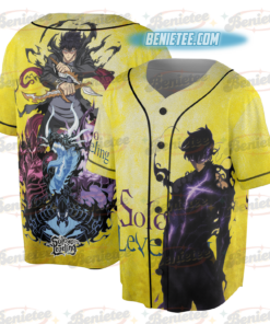 Alternative view of Anime Jin-Woo Sung Illustration Cosplay Baseball Jersey