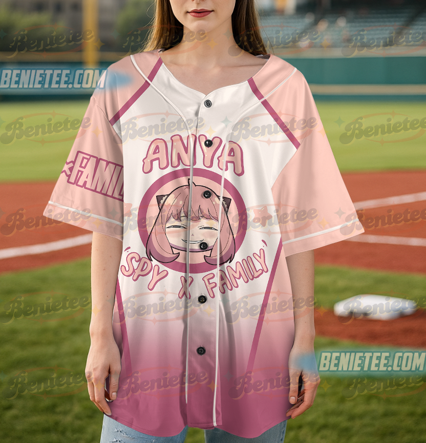 Anime Spy x Family Anya Forger 3D Baseball Jersey - Image 4