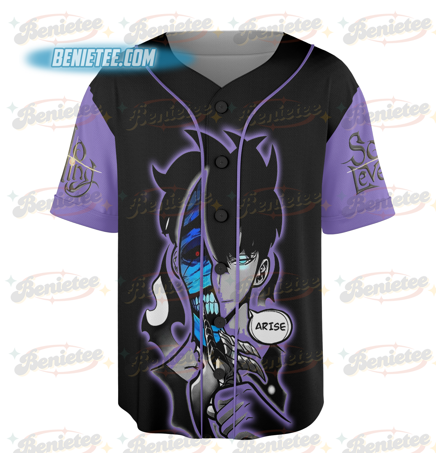 SOLO LEVELING Anime Round Baseball Jersey for men Boys and Girls - Image 3