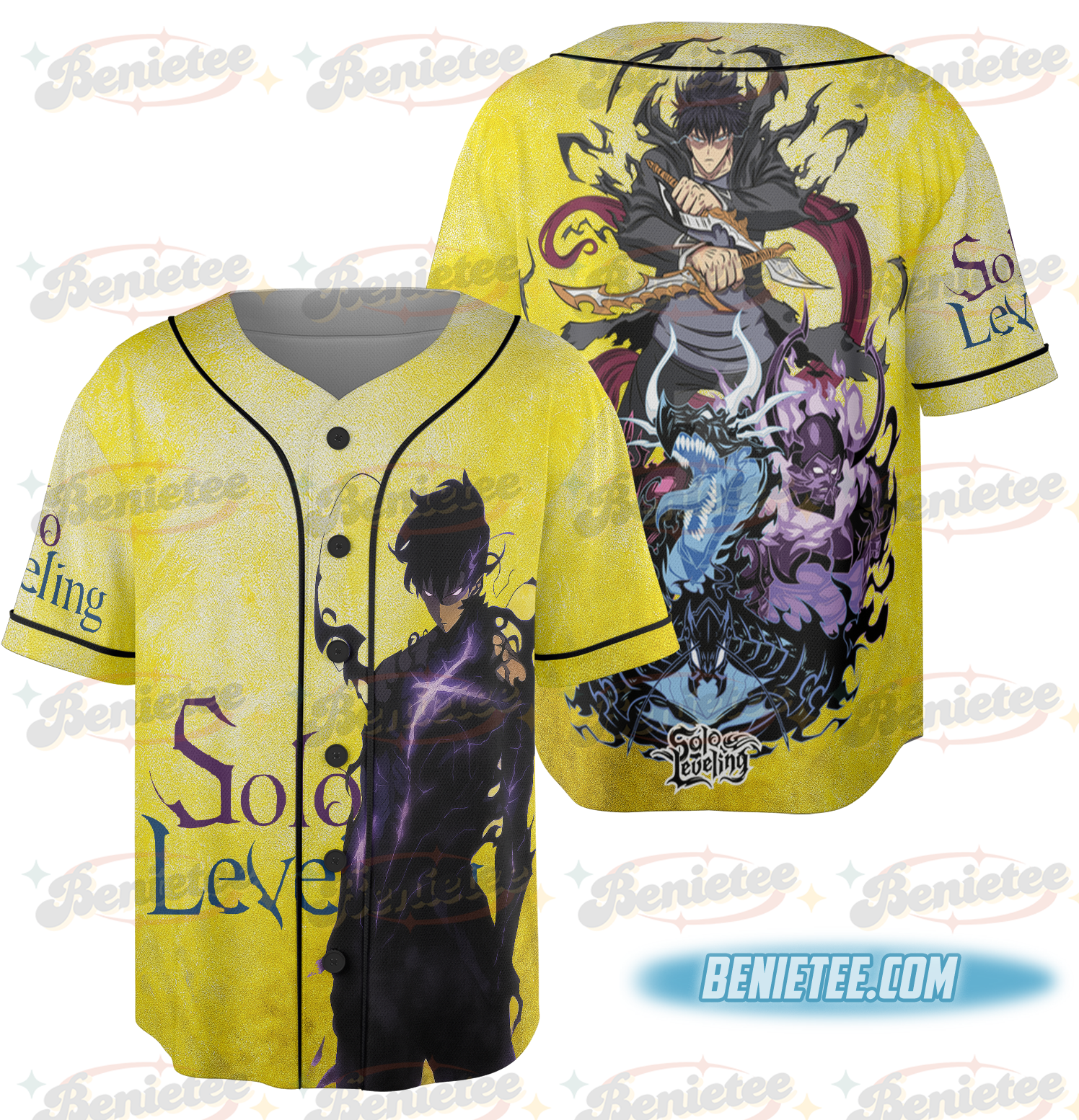 Anime Jin-Woo Sung Illustration Cosplay Baseball Jersey