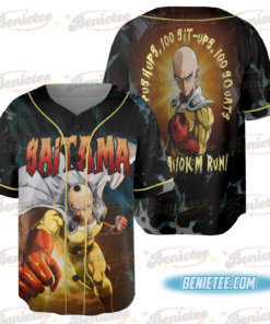 One Punch Man The Strongest Man Saitama Baseball Jersey