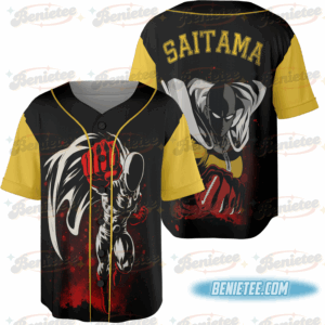 Saitama Track Baseball Jersey, Anime Jersey