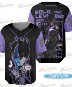 SOLO LEVELING Anime Round Baseball Jersey for men Boys and Girls
