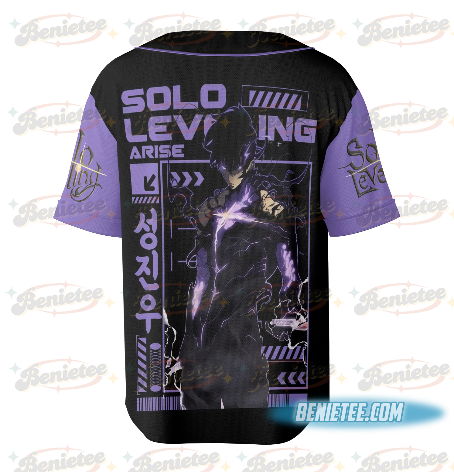 SOLO LEVELING Anime Round Baseball Jersey for men Boys and Girls - Image 4