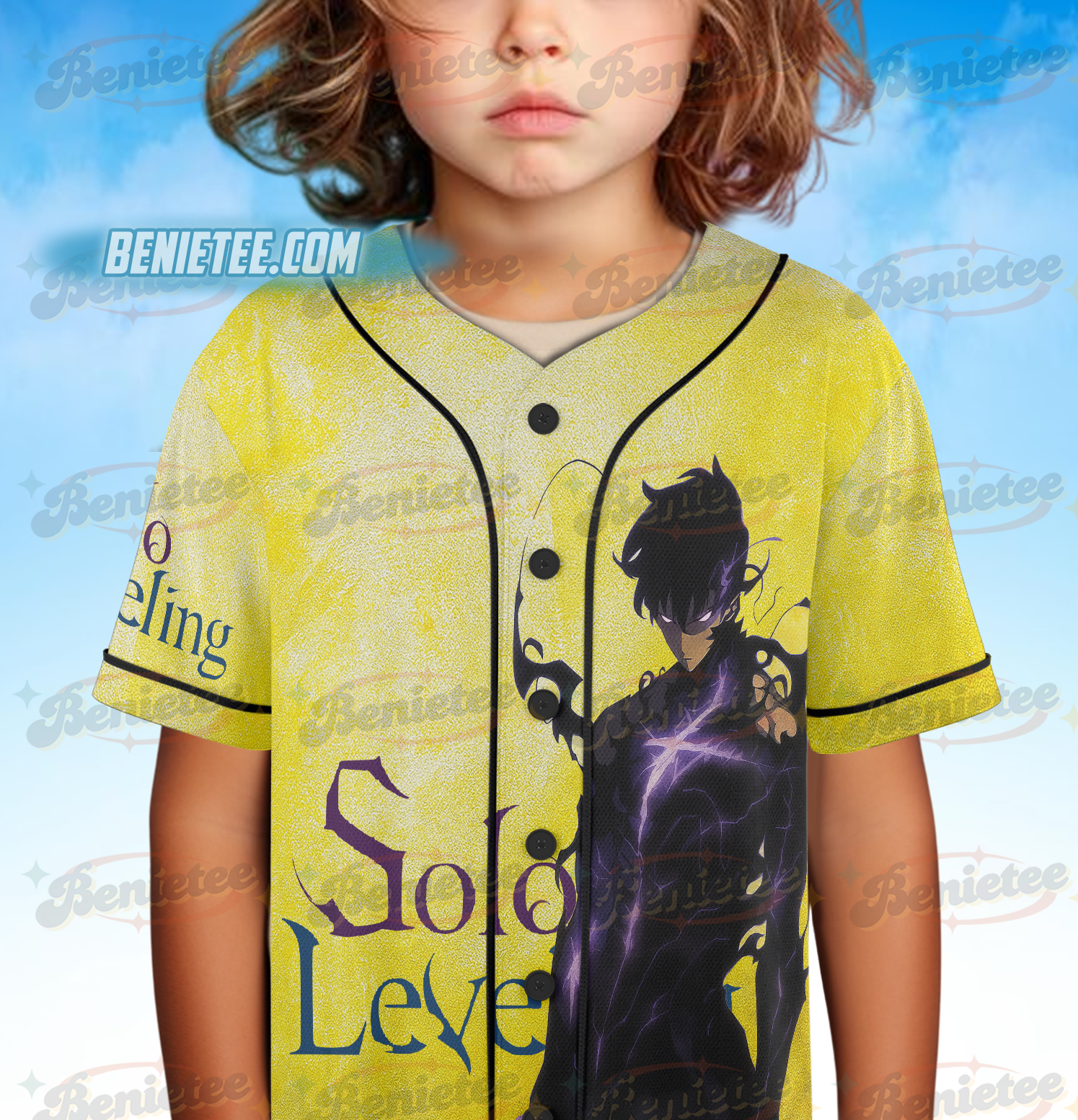 Anime Jin-Woo Sung Illustration Cosplay Baseball Jersey - Image 5