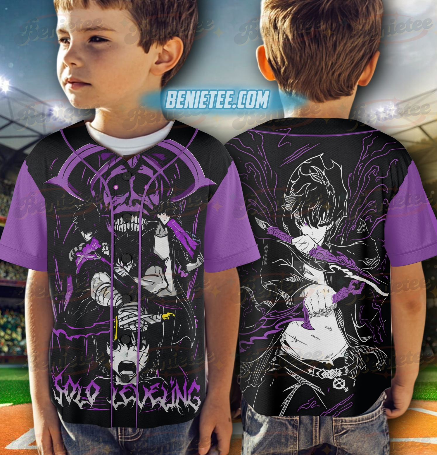 Solo Leveling Sung Jin Woo Baseball Jersey, Anime Jersey - Image 6