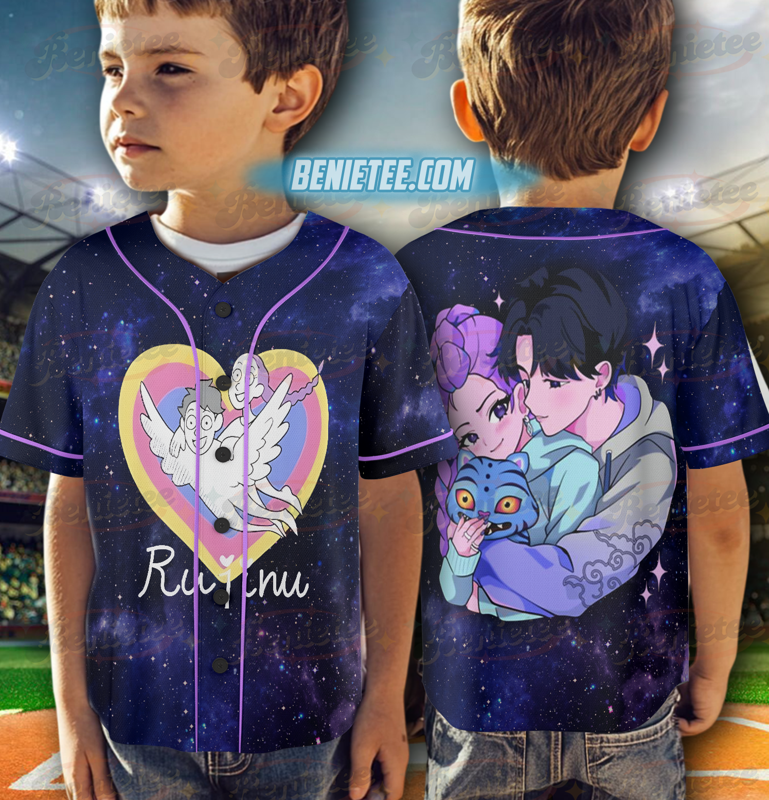 Rujinu K Pop Demon Hunter Baseball Jersey - Image 6